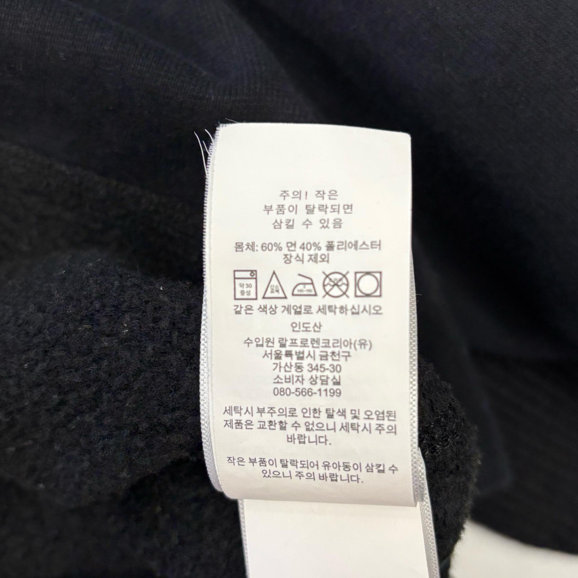 L 폴로랄프로렌 기모 블랙 맨투맨 6
