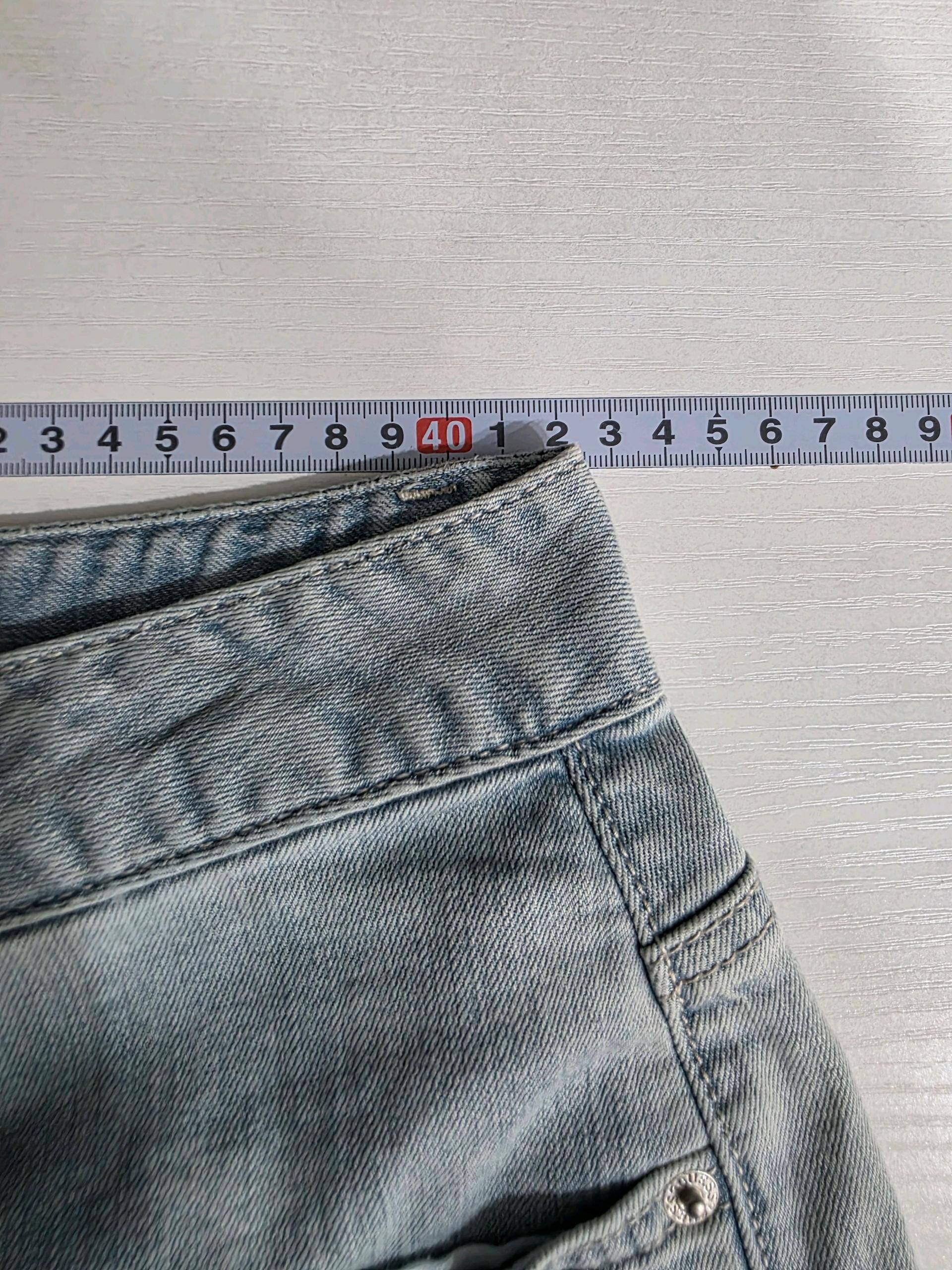 게스 LBL톤 레귤러 테이퍼드 데님 팬츠 31 5