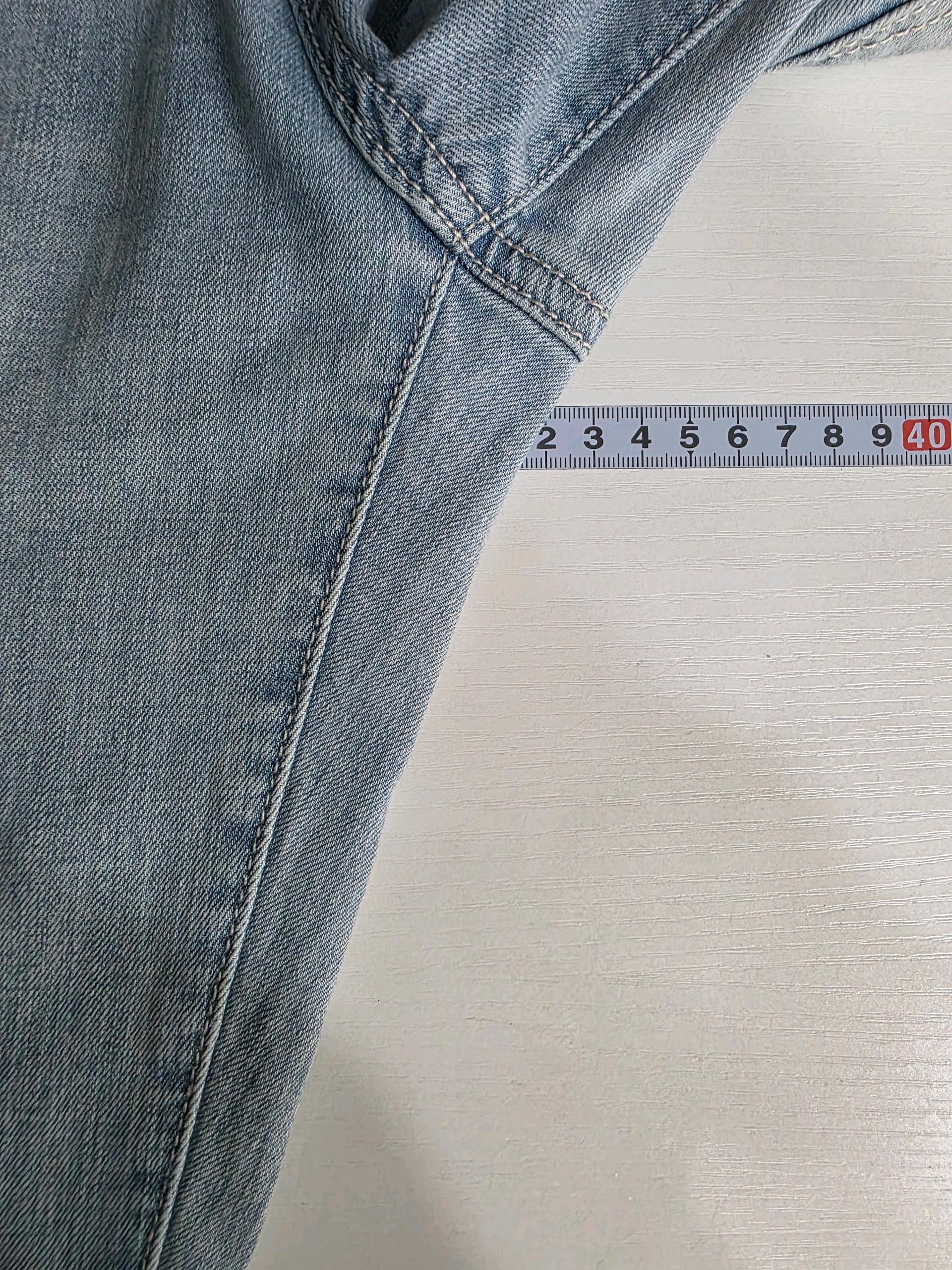 게스 LBL톤 레귤러 테이퍼드 데님 팬츠 31 6