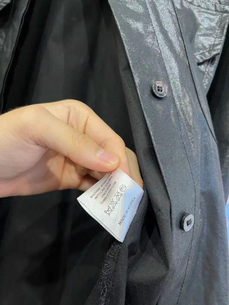 HANDER 코팅셔츠 블랙 7
