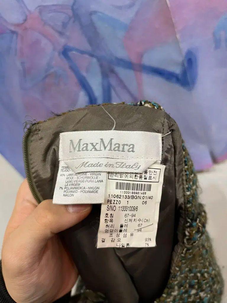 막스마라 울 트위드 스커트 made in italy 8