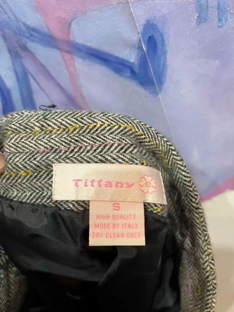 유럽빈티지 Tiffany 헤링본 울 스커트 made in italy 6