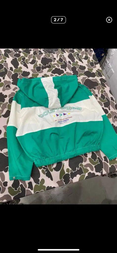 90's courreges 꾸레쥬 크롭 아노락 3