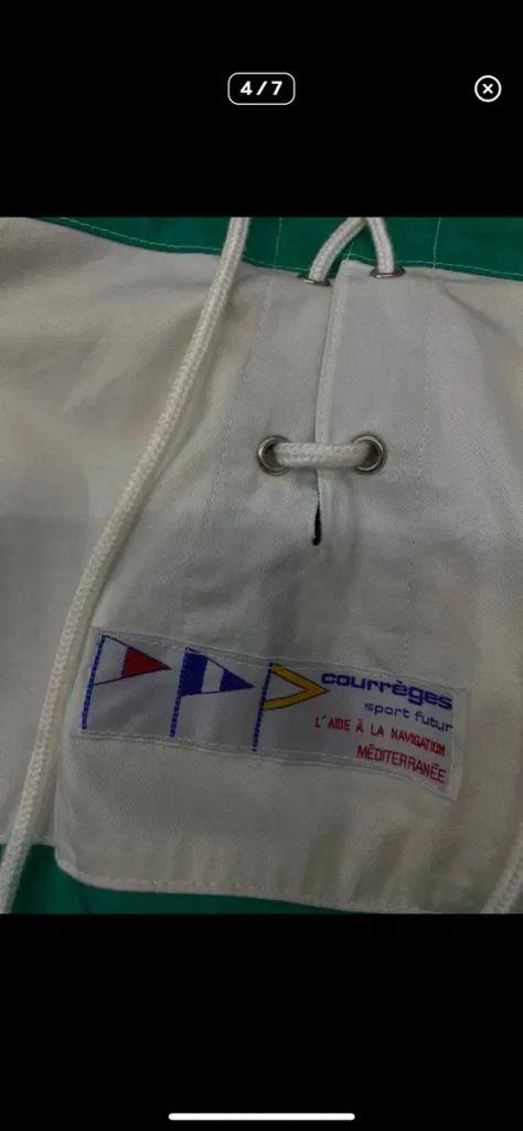 90's courreges 꾸레쥬 크롭 아노락 5