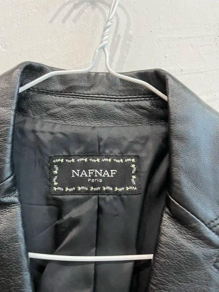 NAFNAF PARIS 양가죽 블레이저 자켓 우먼즈 블랙 5