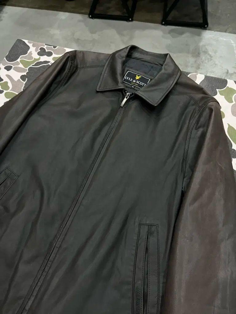 LYLE&SCOTT 송아지 가죽 싱글 레더 자켓 4