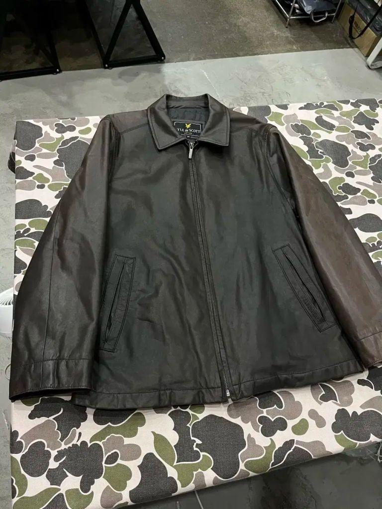 LYLE&SCOTT 송아지 가죽 싱글 레더 자켓 3