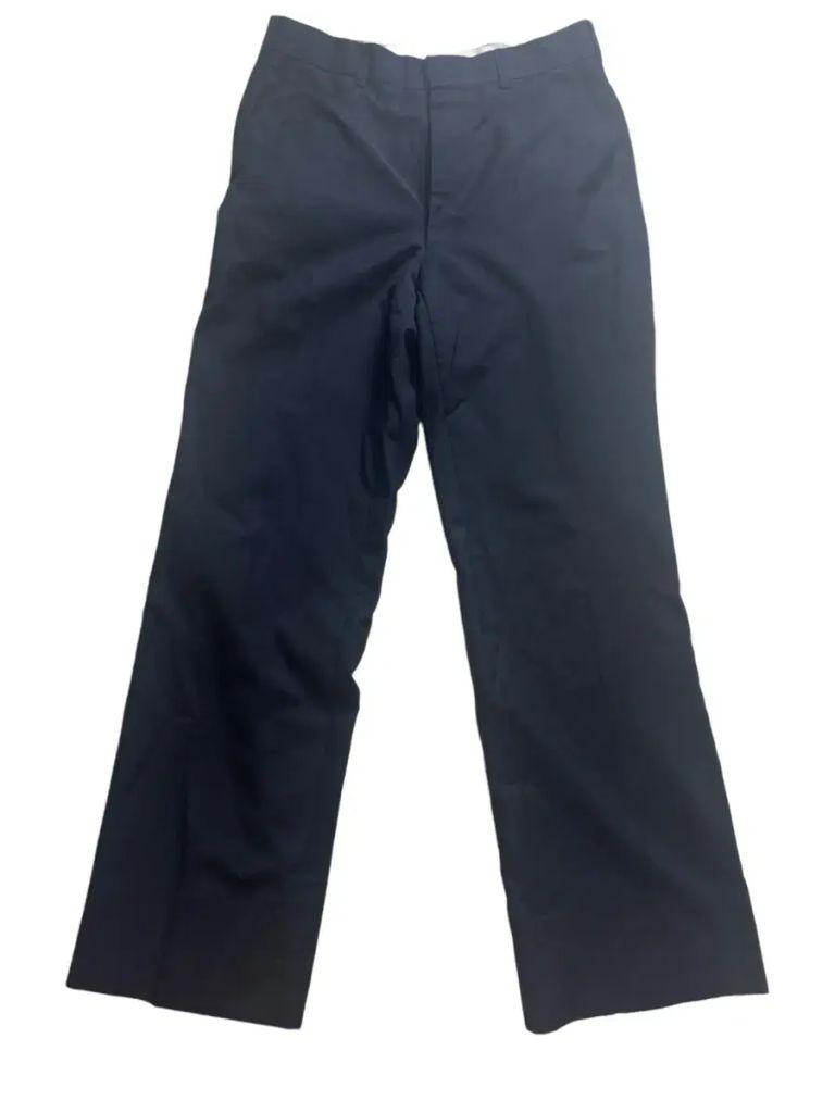Vintage japan navy 울 와이드 슬랙스 2