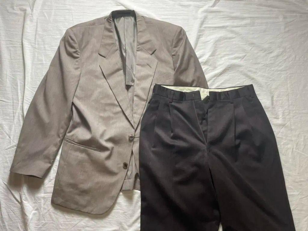 Vintage Bill 울 와이드 슬랙스 4