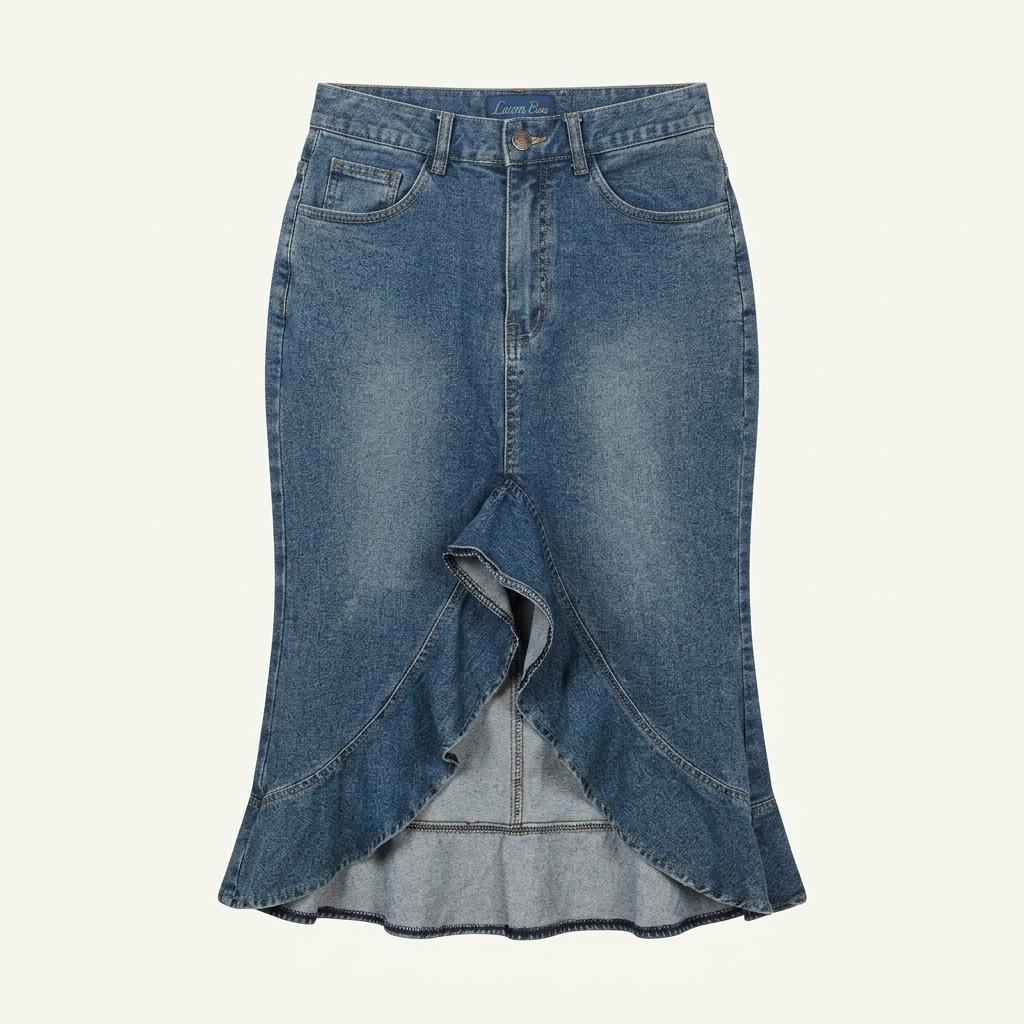 일본빈티지 셔링 데님 스커트 25 1