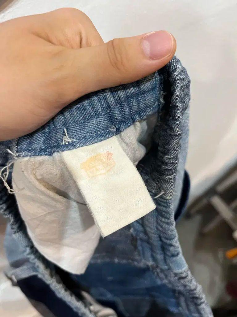일본빈티지 데님 패치워크 쇼츠 9