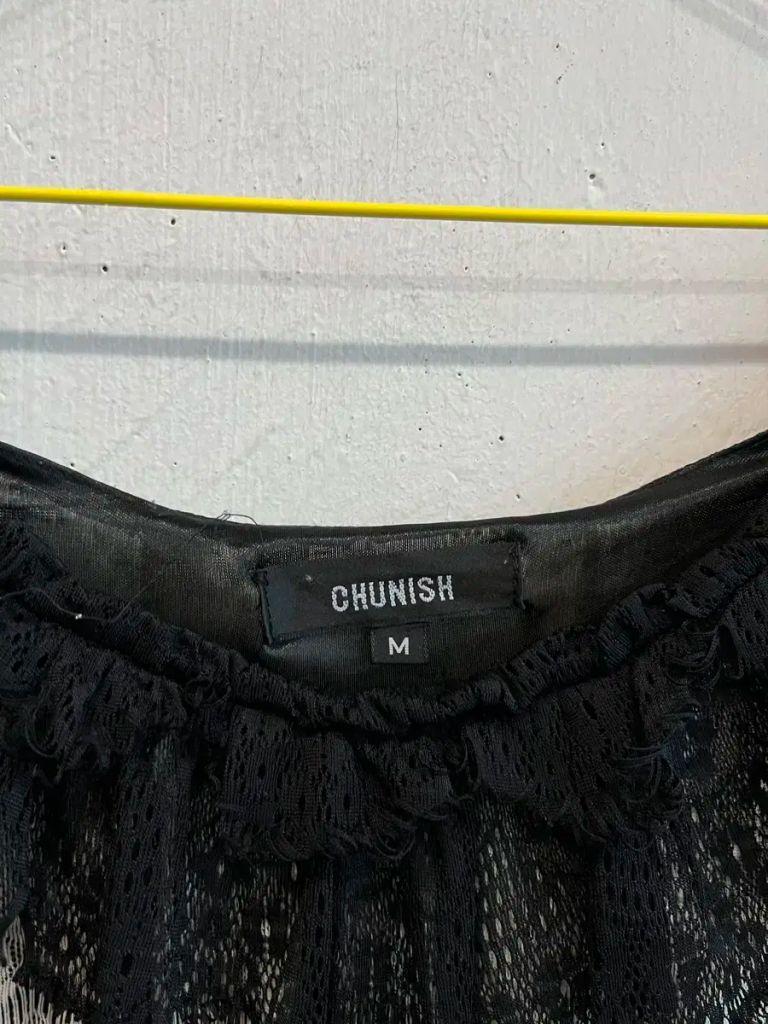 CHUNISH 프릴 레이어드 원피스 M 3