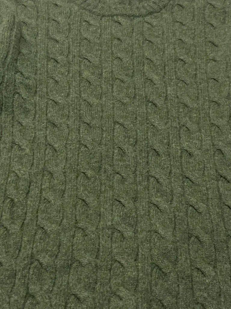 Vintage Khaki 꽈배기 울 니트 3