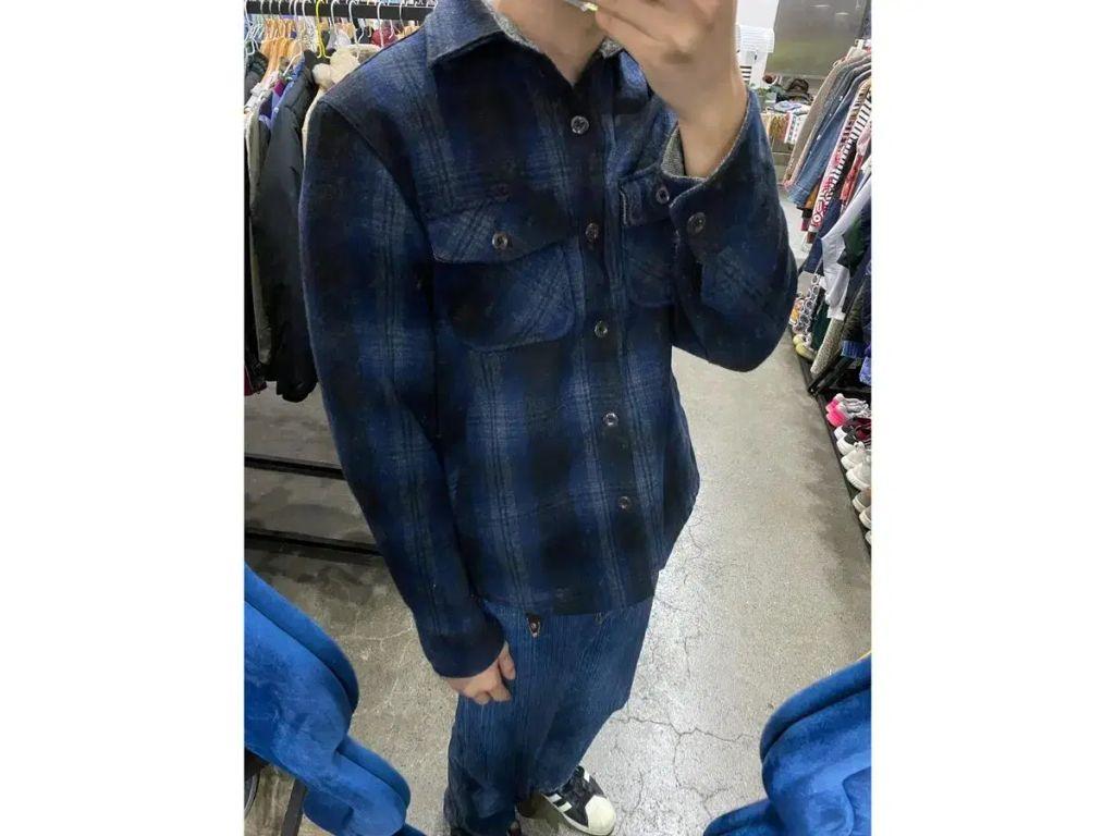 일본빈티지 체크 셔츠자켓 2