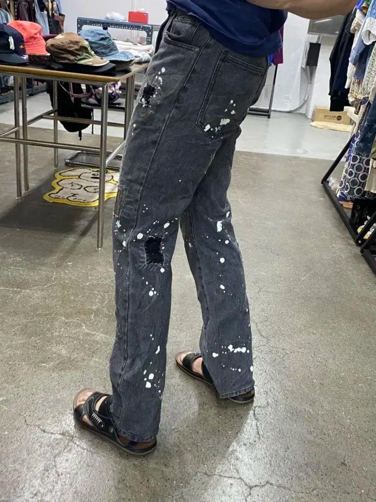 재팬빈티지 커스텀 페인팅 데님팬츠 4