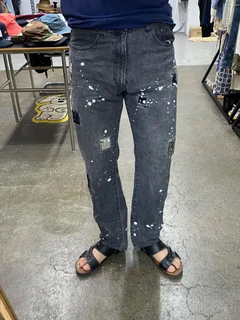 재팬빈티지 커스텀 페인팅 데님팬츠 5