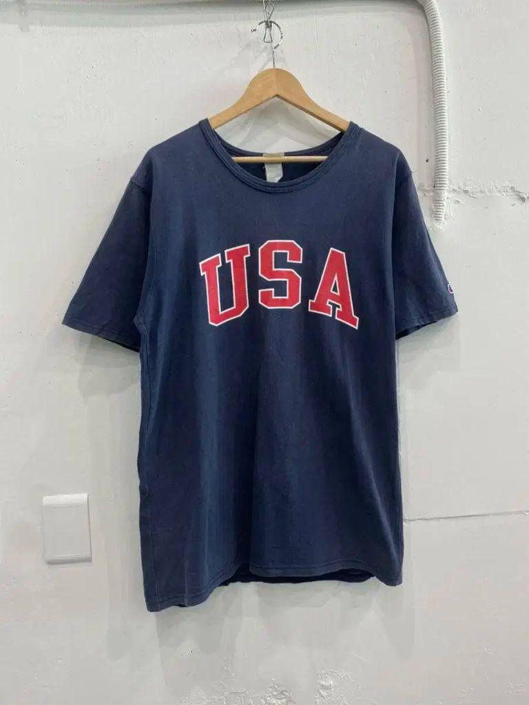 챔피온 리버스위브 USA 반팔 2