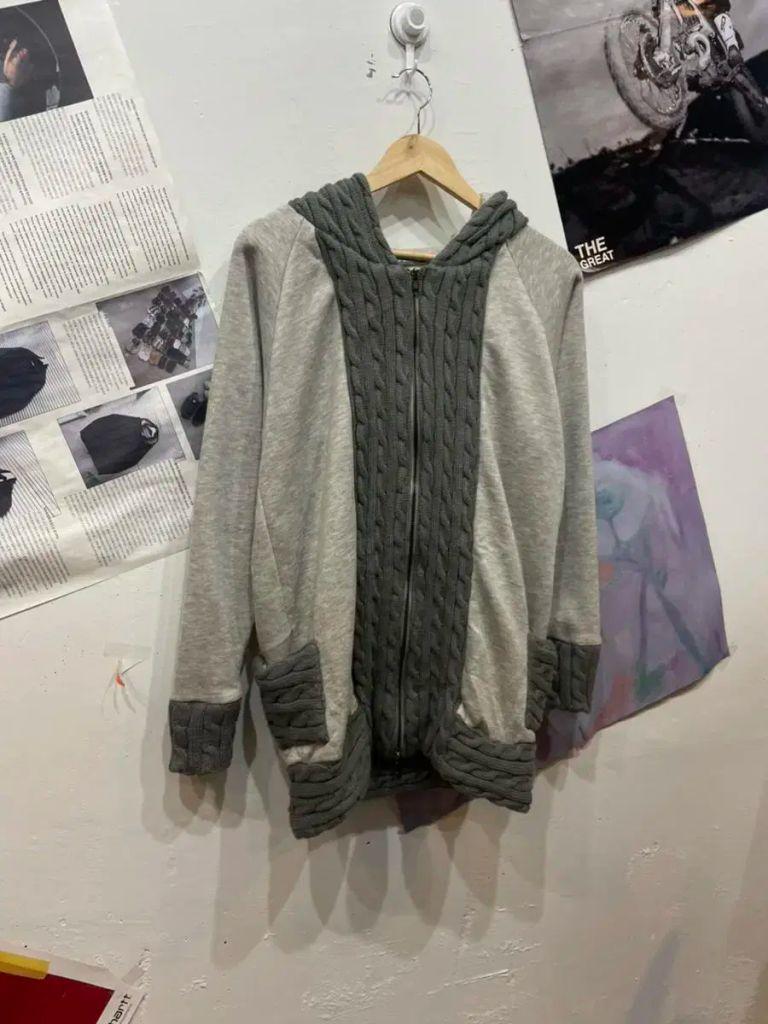 일본빈티지 꽈배기 후드집업 투웨이 2