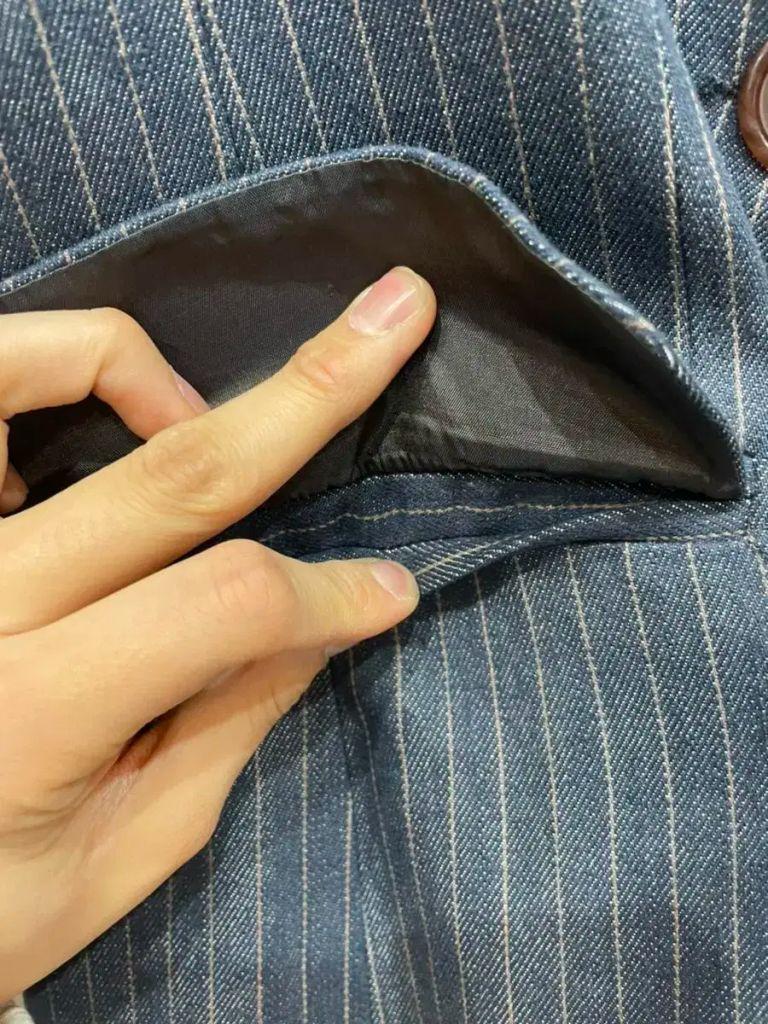 까르뱅 블루 코튼 자켓 우먼즈 6