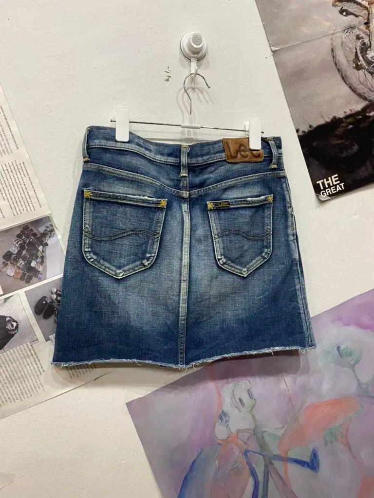 Lee 로우라이즈 데님 스커트 치마 3