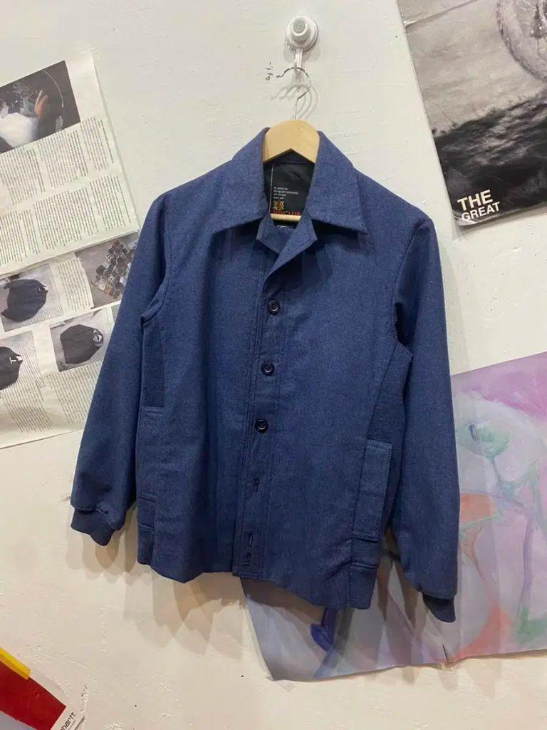 일본빈티지 울100% 미니멀자켓 봄버자켓 2