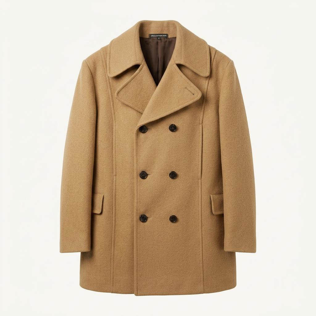 영국 Tibbett 더블 브레스트 울 코트 (ENGLAND made) 1