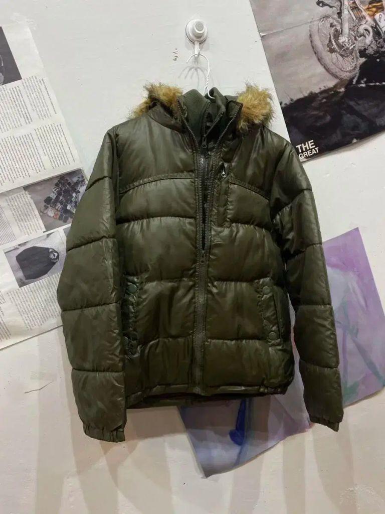 일본빈티지 더블 카키 점퍼 2