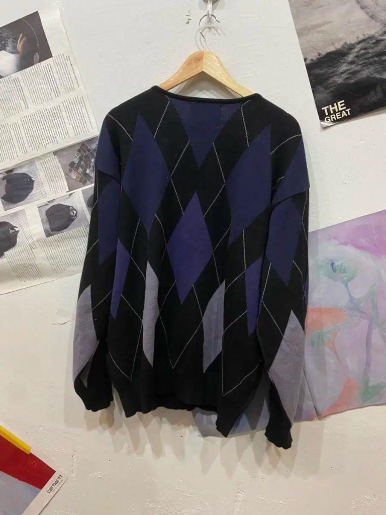 비슬로우 아가일 가디건 XL 3