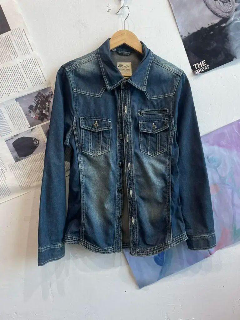 일본빈티지 데님 셔츠 자켓 우먼즈 2