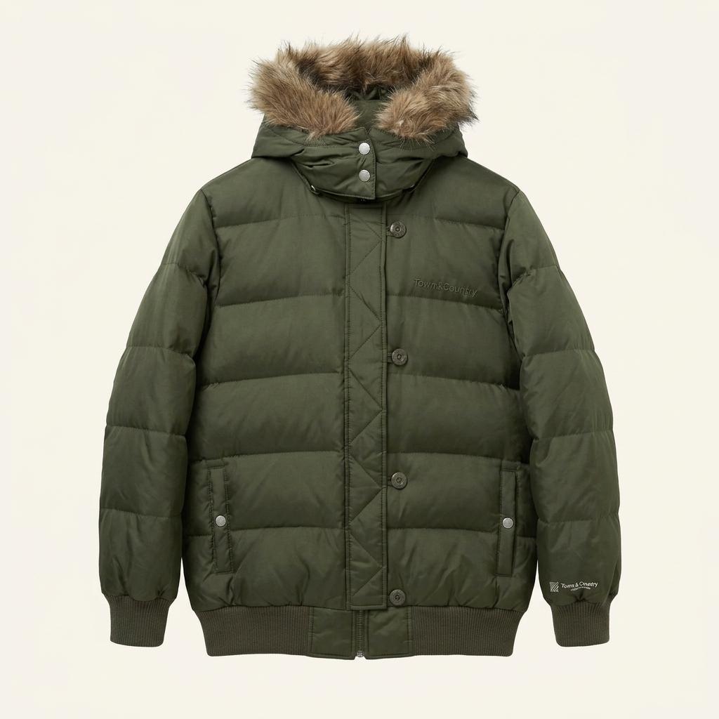 T&C Surf Design 덕다운 패딩 카키 1