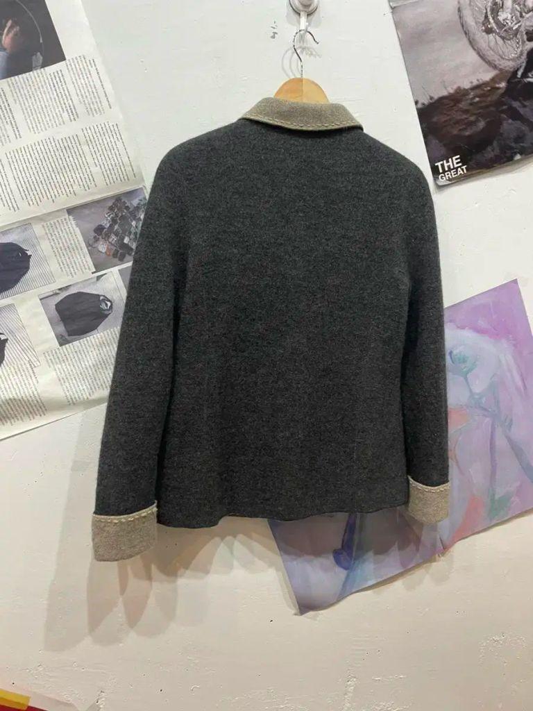 일본빈티지 울100% 스티치 자켓 우먼즈 5