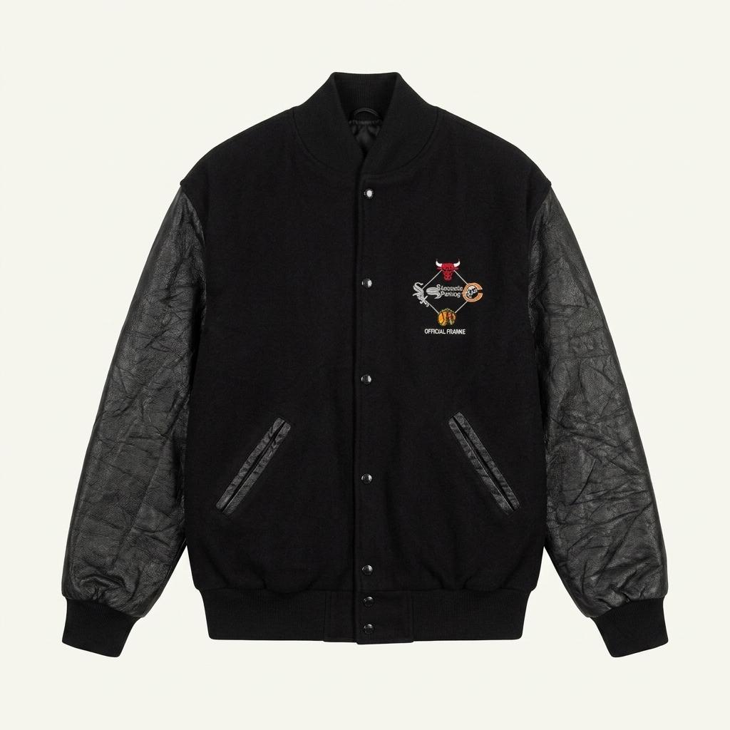 Holloway 레더 바시티 자켓 (USA made) 1