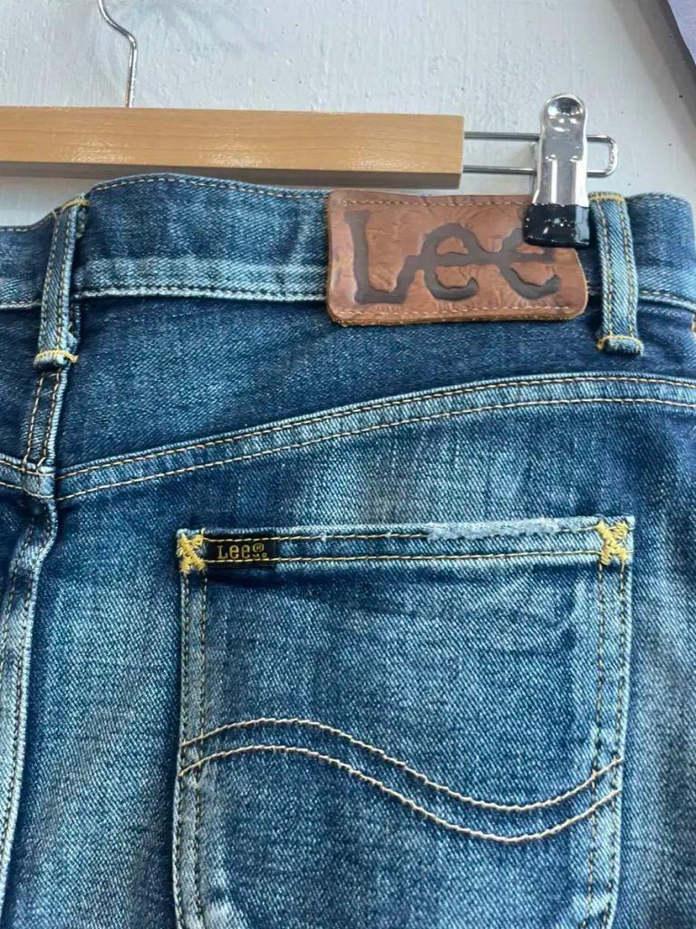 Lee 로우라이즈 데님 스커트 4