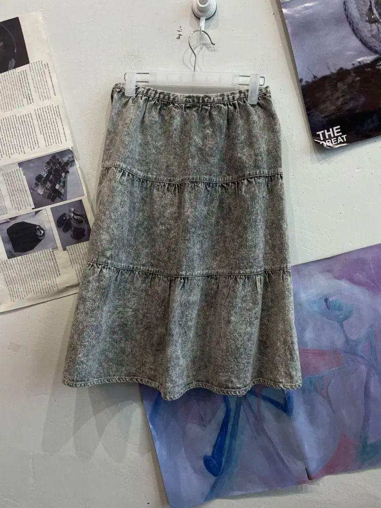 일본빈티지 marble ink 다잉 스커트 (made in japan) 3