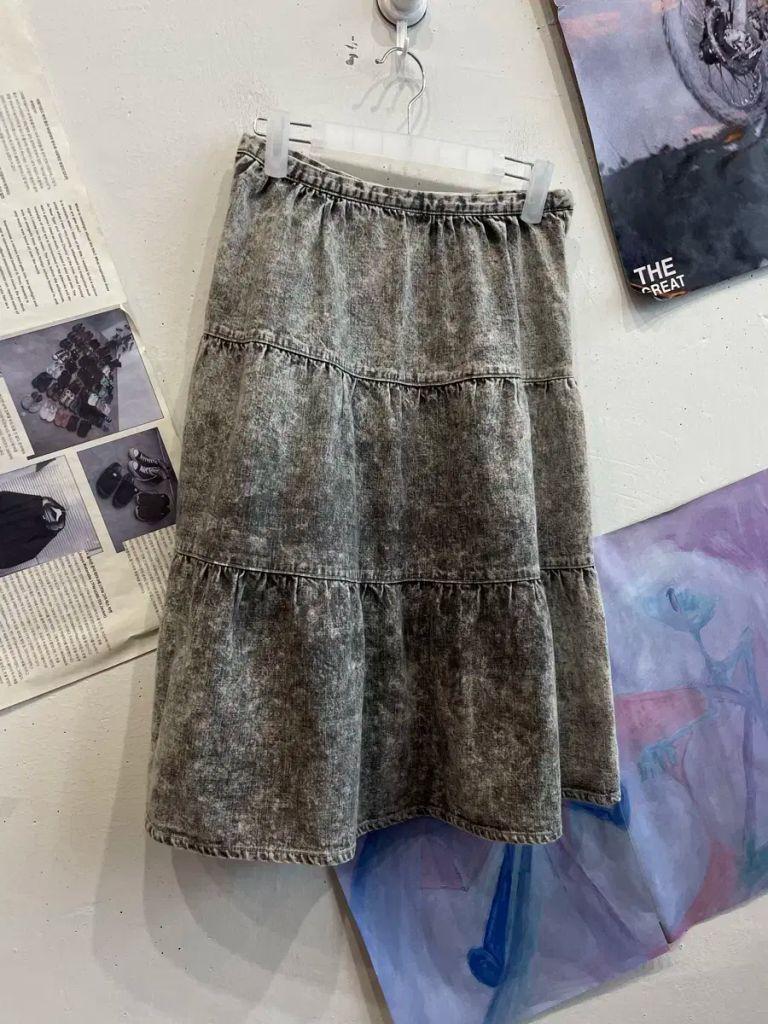 일본빈티지 marble ink 다잉 스커트 (made in japan) 2