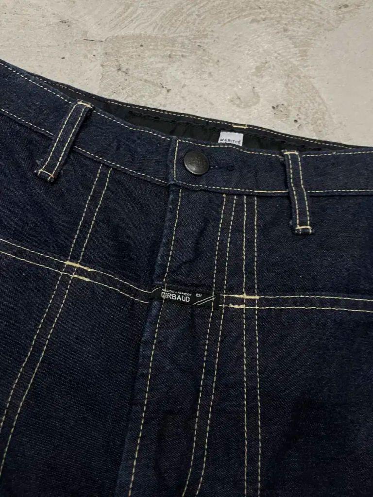 90년대 마리떼 프랑소와 저버 스티치 데님 쇼츠 반바지 made in j 7