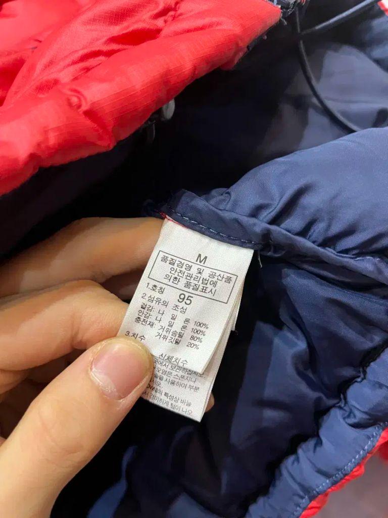 노스페이스 눕시 700 구스다운 패딩 레드 95 8