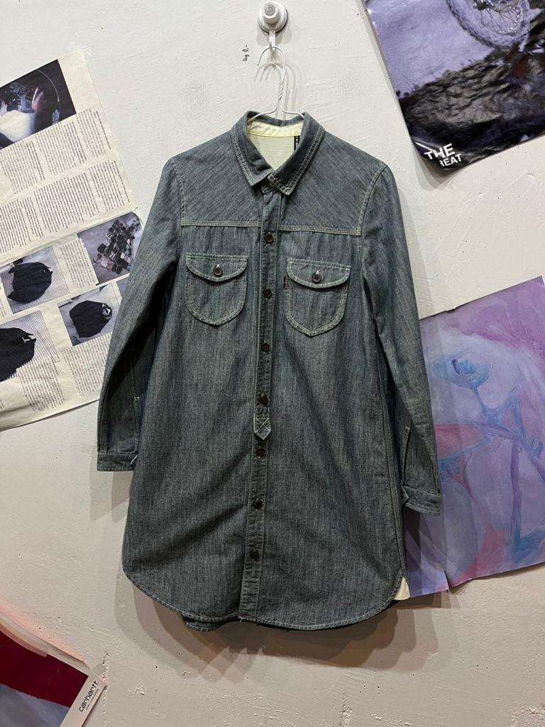 리바이스 샴브레이 워크 셔츠 원피스 우먼즈 made in japan 2