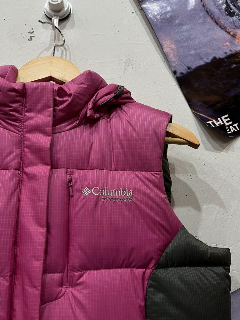 Columbia 구스다운 핑크 패딩 베스트 우먼즈 M 5