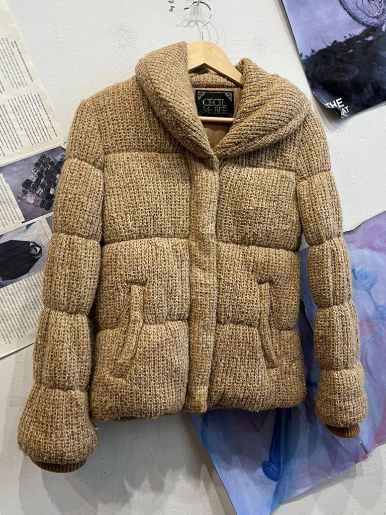 일본빈티지 CECIL MCBEE 세실맥비 트위드 패딩 2
