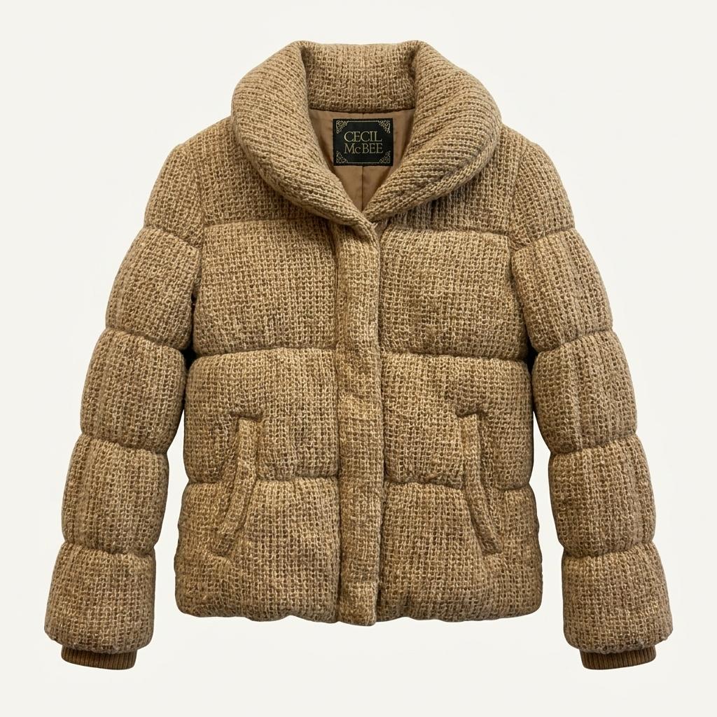 일본빈티지 CECIL MCBEE 세실맥비 트위드 패딩 1