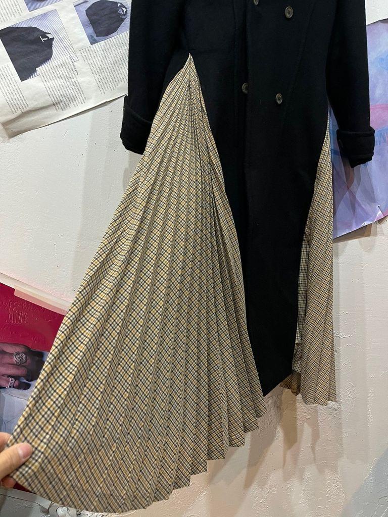 블루민 파리지엔느 울 캐시미어 코트 블랙 XS 5