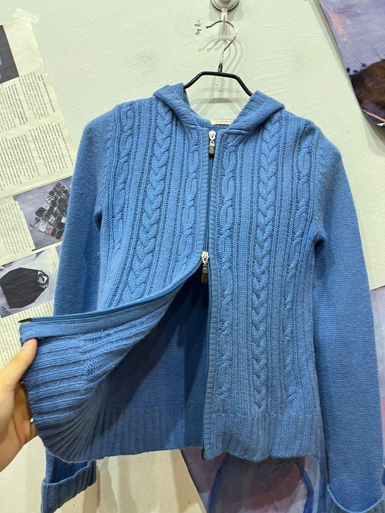 BRAHMIN 앙고라 캐시미어 블렌디드 케이블 니트집업 우먼즈 3