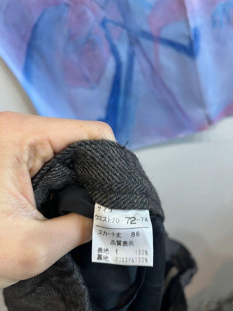 Made In JAPAN 클래식 헤링본 퓨어울 스커트 8