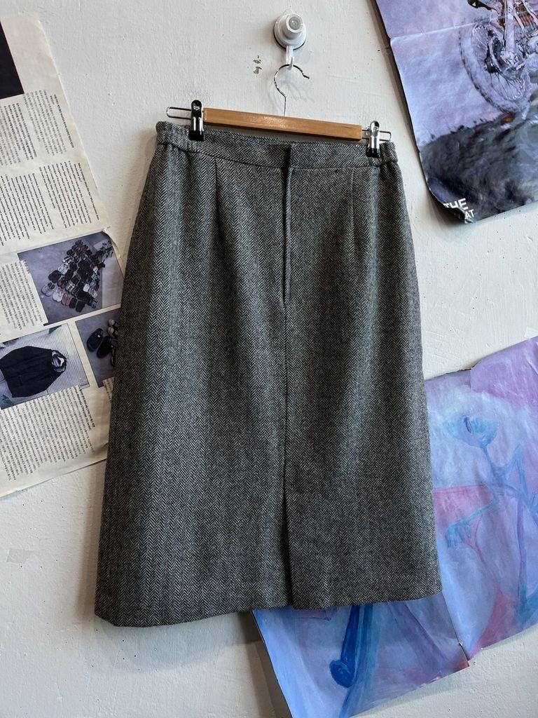 Made in JAPAN 울 헤링본 블레이저 스커트 셋업 9