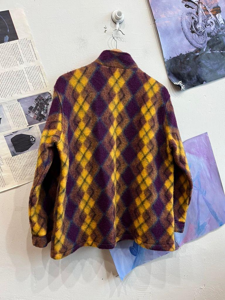 90s APC 아페쎄 아가일 울 자켓 Made In FRANCE 1996 6