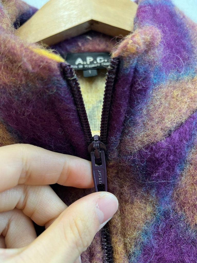 90s APC 아페쎄 아가일 울 자켓 Made In FRANCE 1996 5