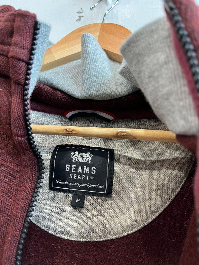 Beams 빔즈 투웨이 니트집업 M 6