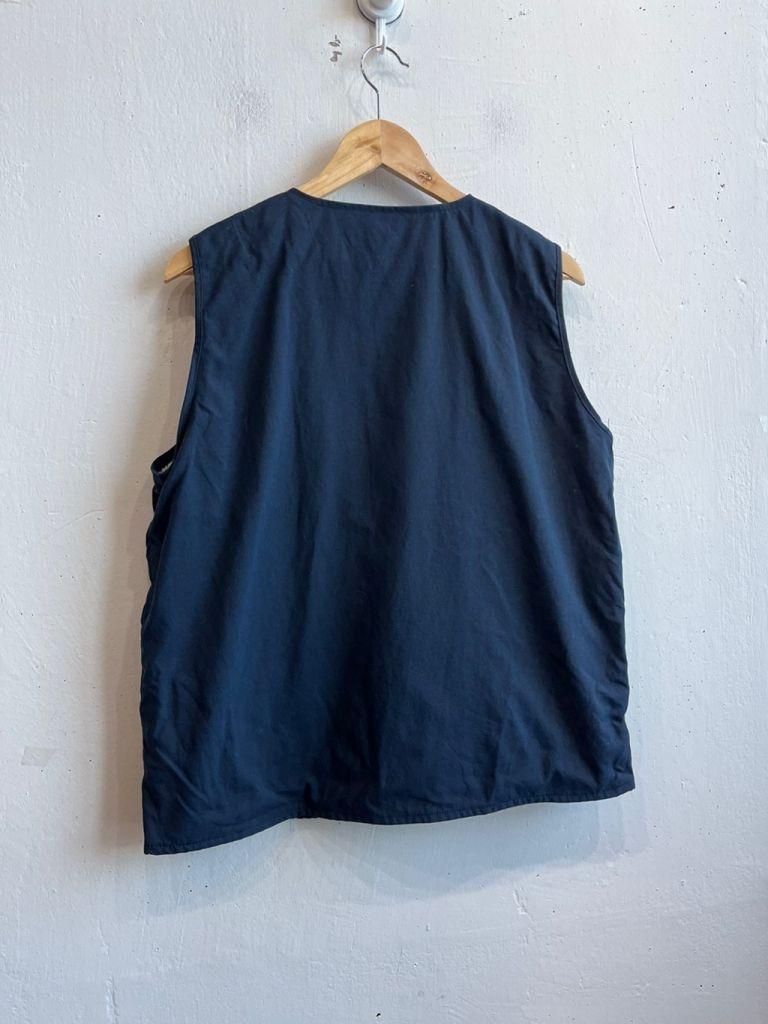 X-LARGE 캔버스 워크 베스트 네이비 Made in USA 6