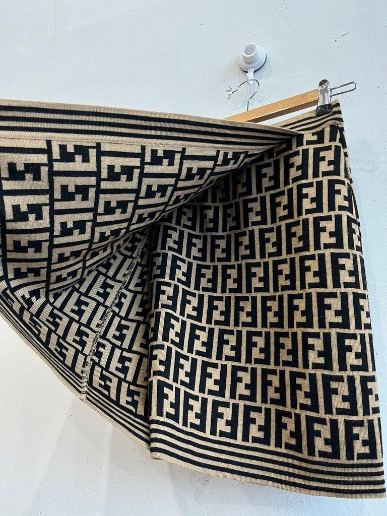FENDI 펜디 주카패턴 울 랩스커트 5